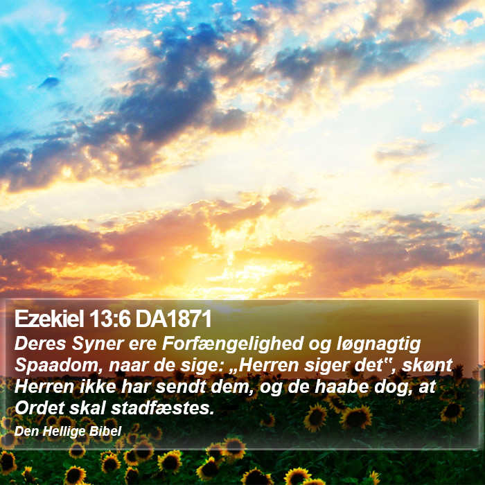 Ezekiel 13:6 DA1871 Bible Study