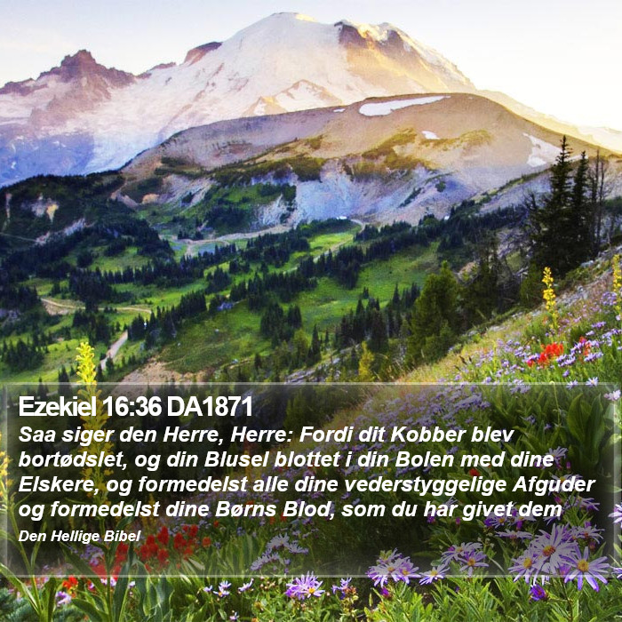 Ezekiel 16:36 DA1871 Bible Study