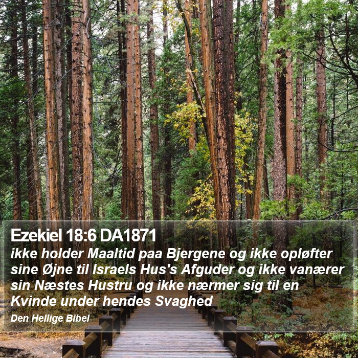 Ezekiel 18:6 DA1871 Bible Study