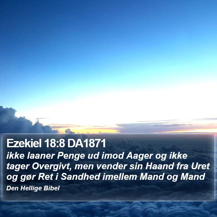 Ezekiel 18:8 DA1871 Bible Study