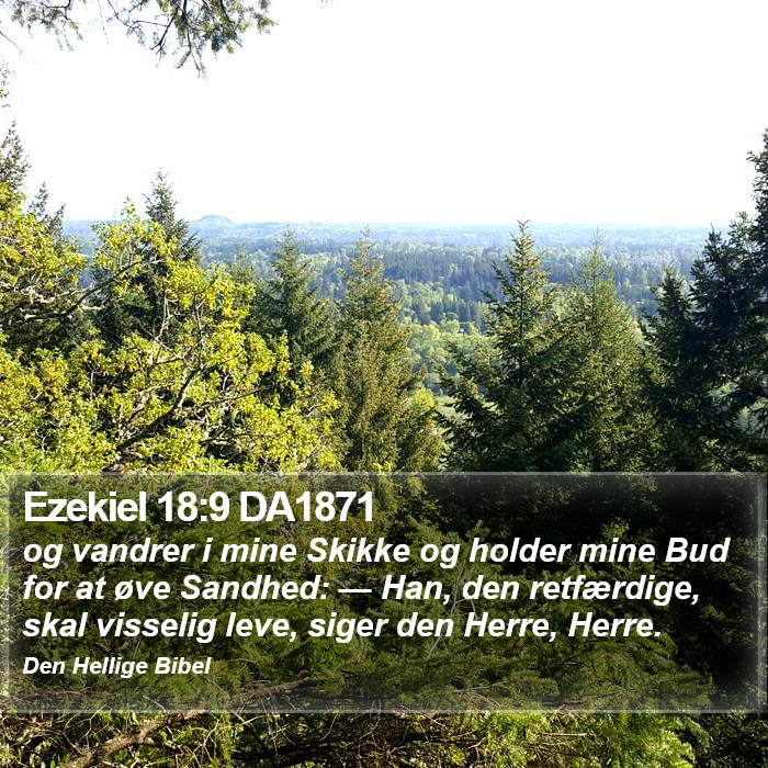 Ezekiel 18:9 DA1871 Bible Study