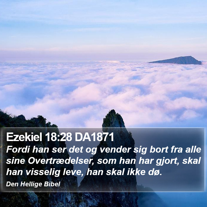 Ezekiel 18:28 DA1871 Bible Study