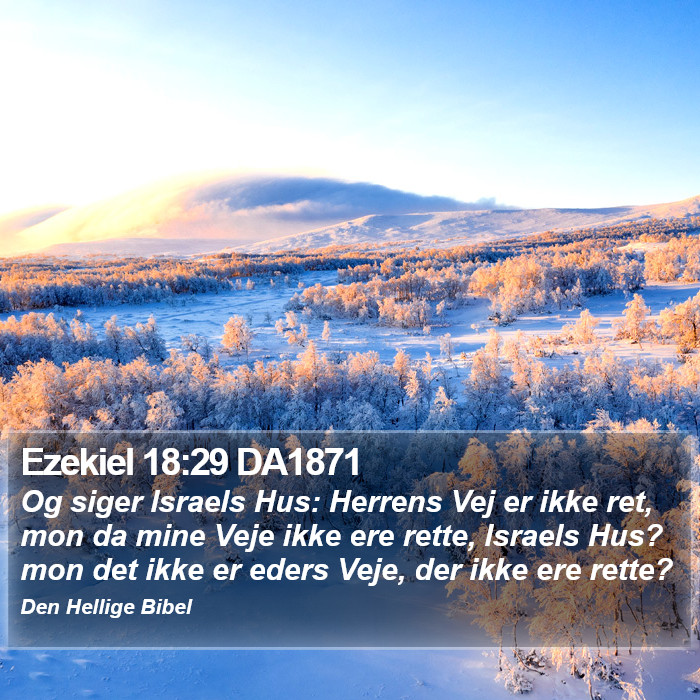 Ezekiel 18:29 DA1871 Bible Study