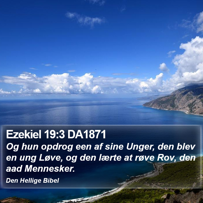 Ezekiel 19:3 DA1871 Bible Study