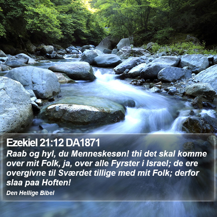 Ezekiel 21:12 DA1871 Bible Study