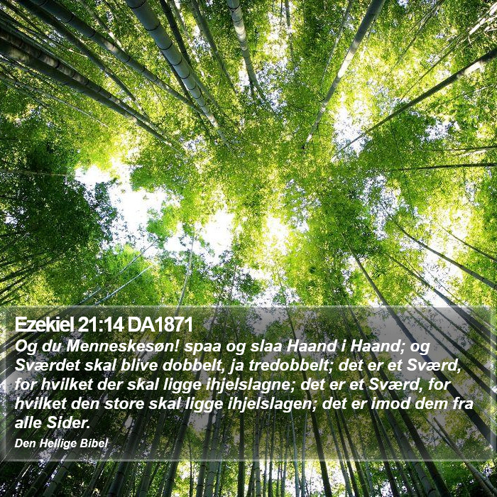 Ezekiel 21:14 DA1871 Bible Study