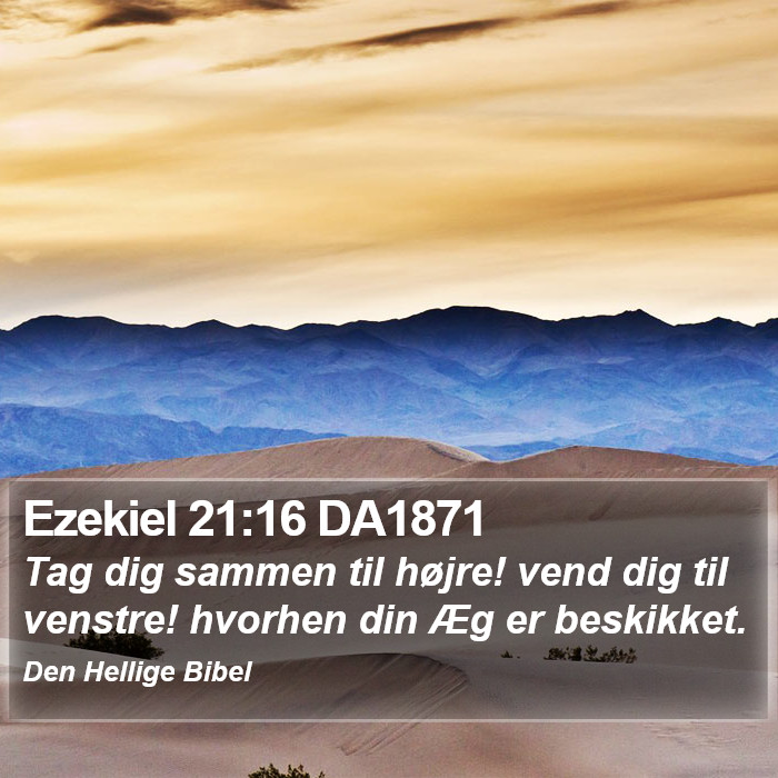 Ezekiel 21:16 DA1871 Bible Study