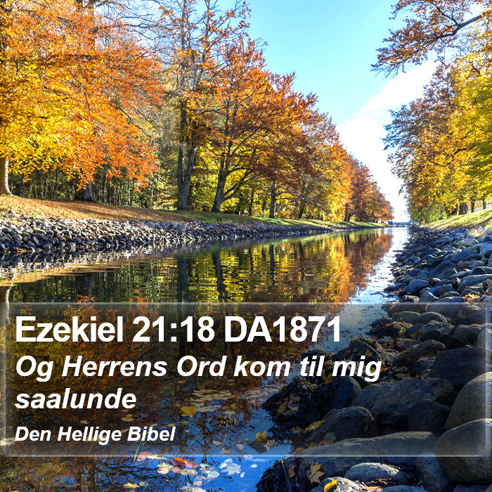 Ezekiel 21:18 DA1871 Bible Study