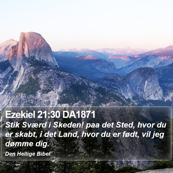 Ezekiel 21:30 DA1871 Bible Study