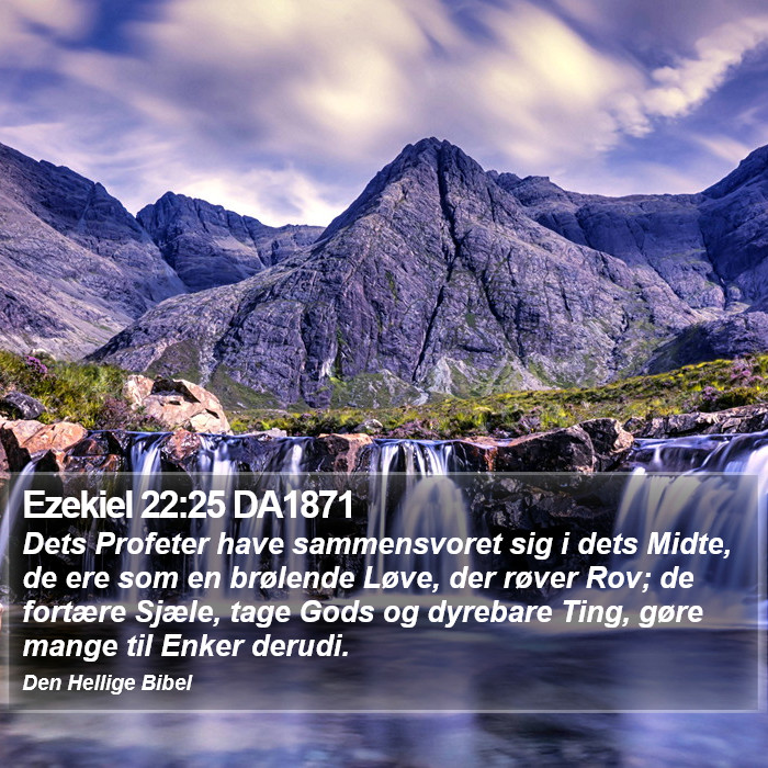 Ezekiel 22:25 DA1871 Bible Study