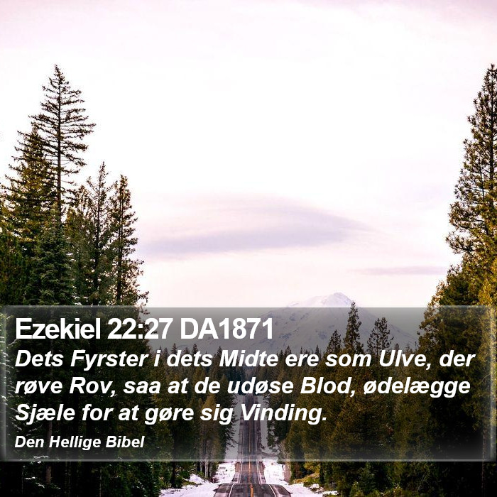 Ezekiel 22:27 DA1871 Bible Study