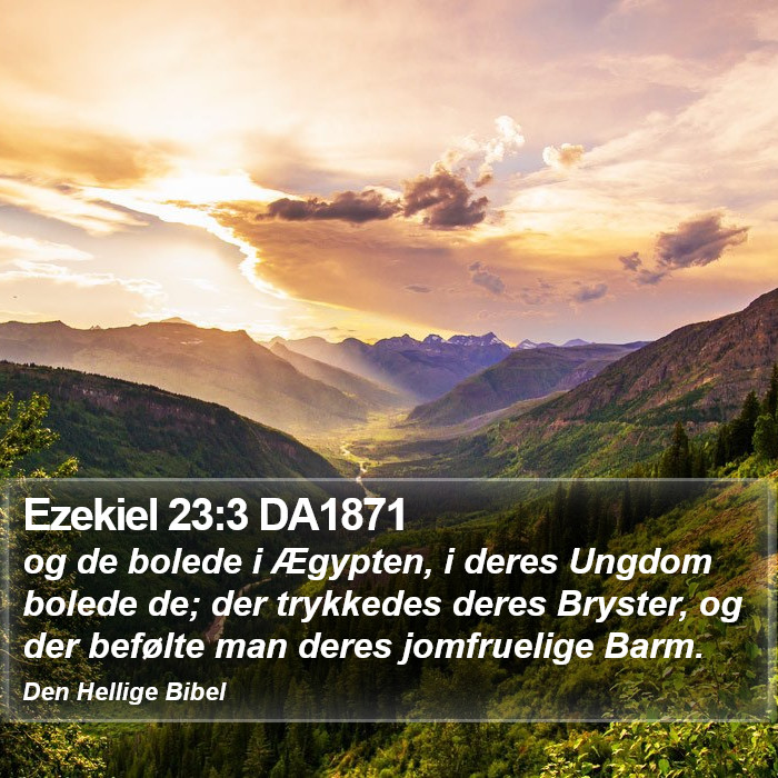 Ezekiel 23:3 DA1871 Bible Study