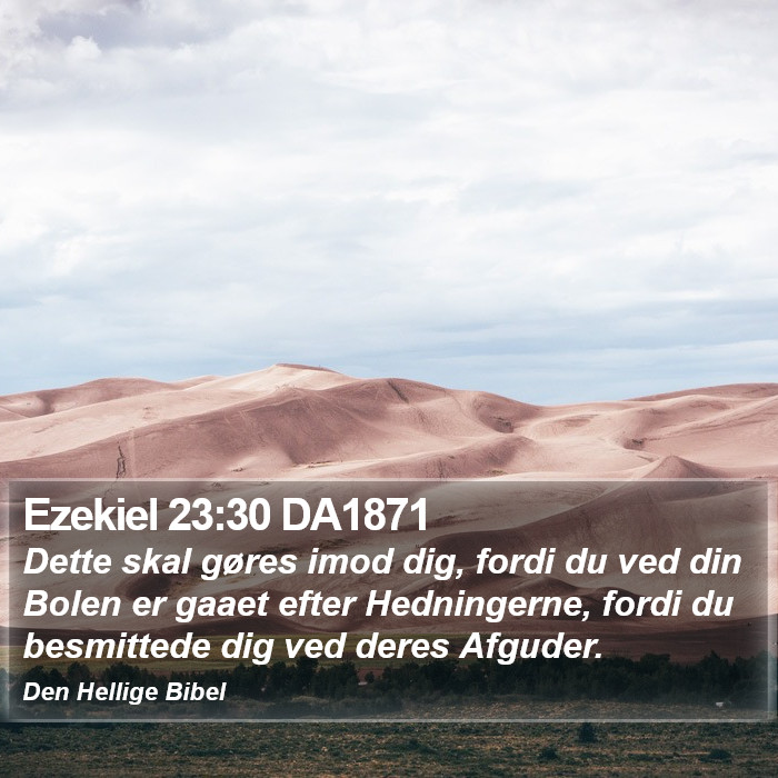 Ezekiel 23:30 DA1871 Bible Study