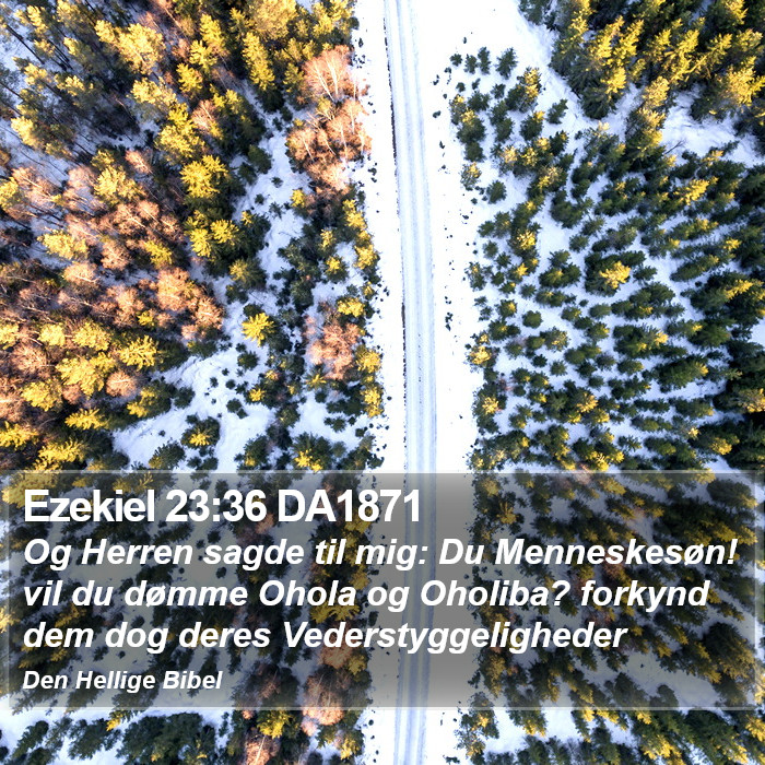 Ezekiel 23:36 DA1871 Bible Study
