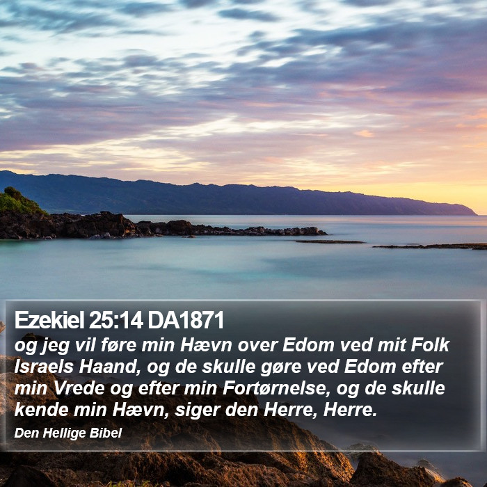 Ezekiel 25:14 DA1871 Bible Study