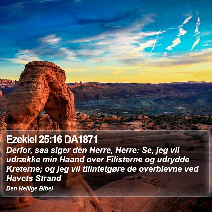 Ezekiel 25:16 DA1871 Bible Study