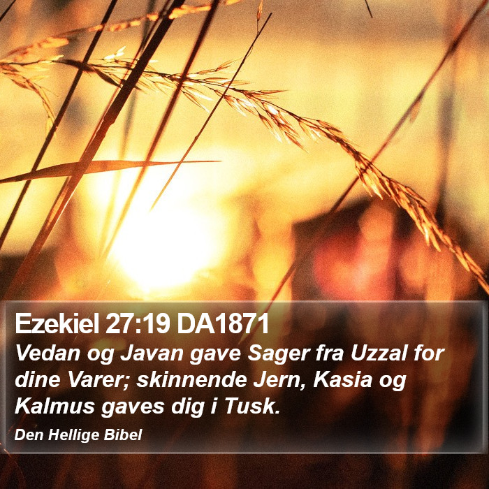 Ezekiel 27:19 DA1871 Bible Study