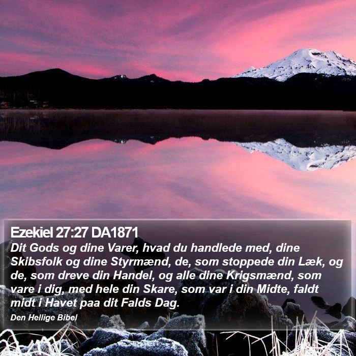 Ezekiel 27:27 DA1871 Bible Study