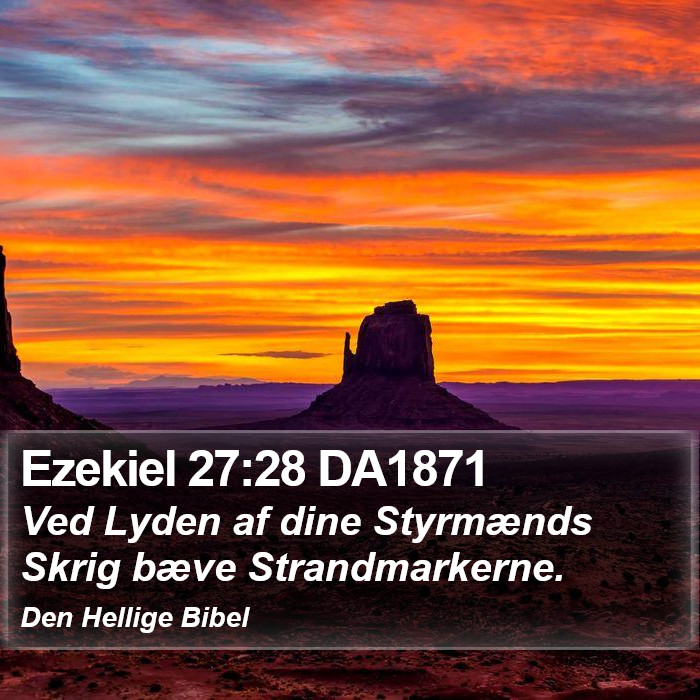 Ezekiel 27:28 DA1871 Bible Study