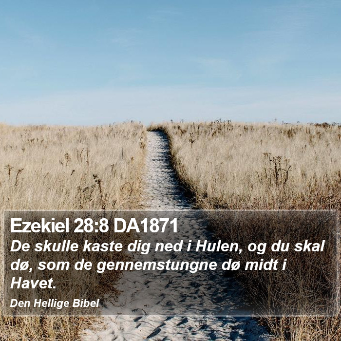 Ezekiel 28:8 DA1871 Bible Study