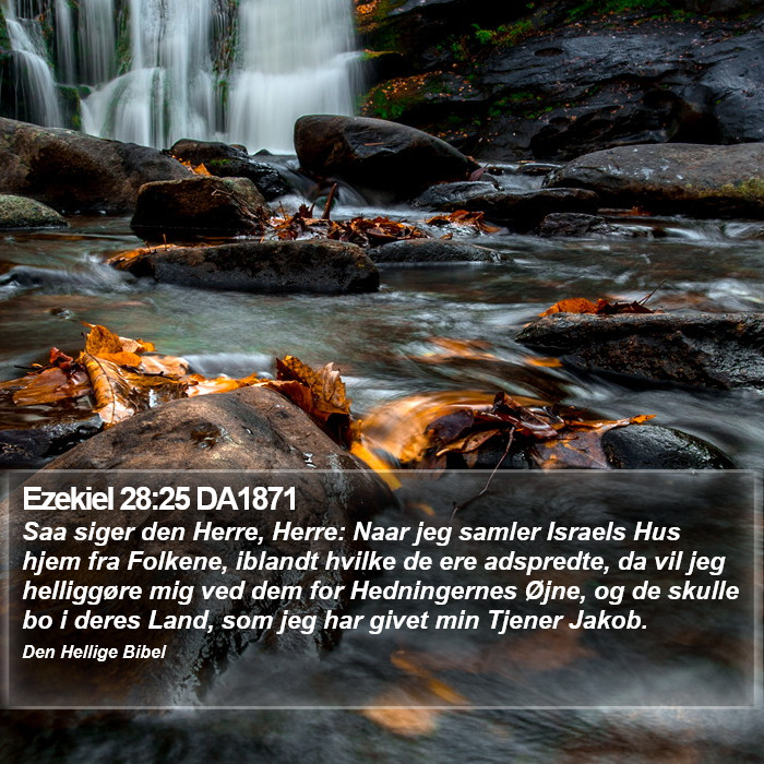 Ezekiel 28:25 DA1871 Bible Study