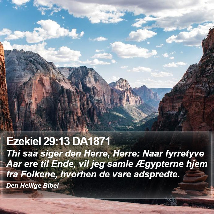 Ezekiel 29:13 DA1871 Bible Study