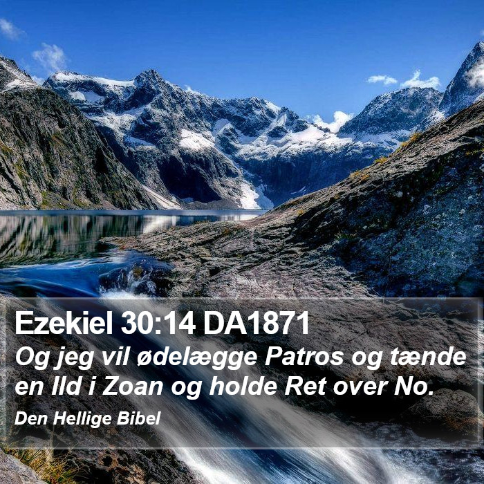 Ezekiel 30:14 DA1871 Bible Study