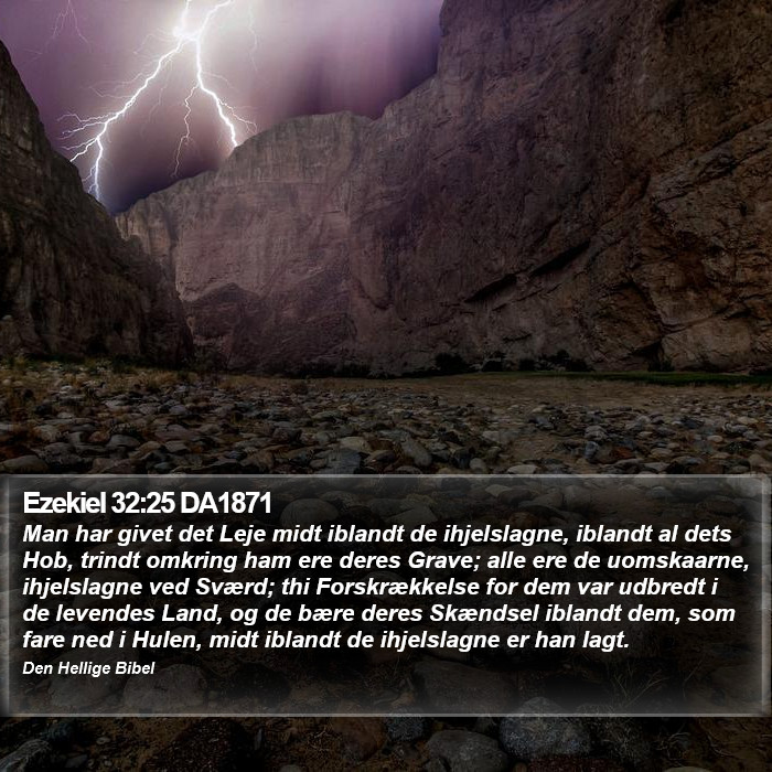 Ezekiel 32:25 DA1871 Bible Study