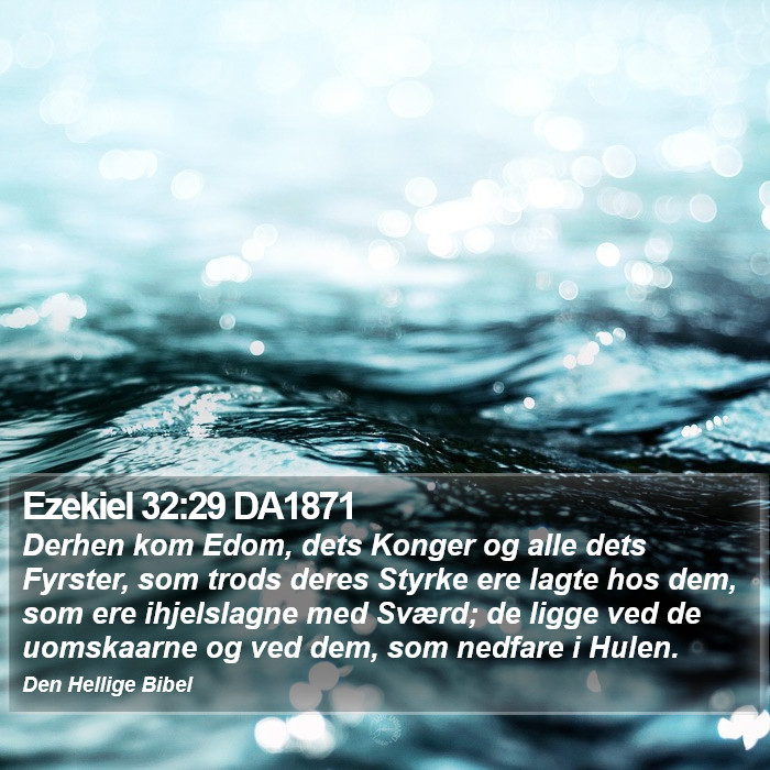 Ezekiel 32:29 DA1871 Bible Study