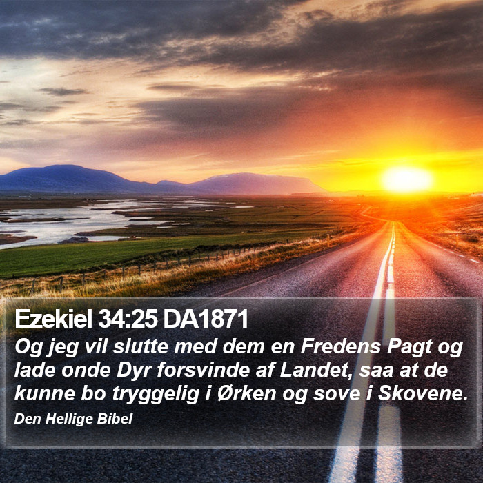 Ezekiel 34:25 DA1871 Bible Study