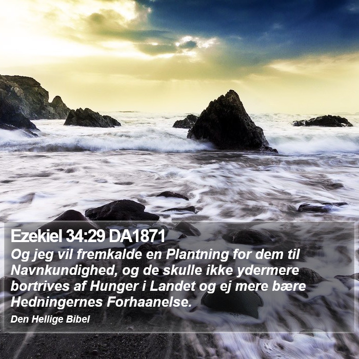 Ezekiel 34:29 DA1871 Bible Study