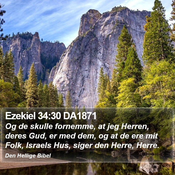 Ezekiel 34:30 DA1871 Bible Study