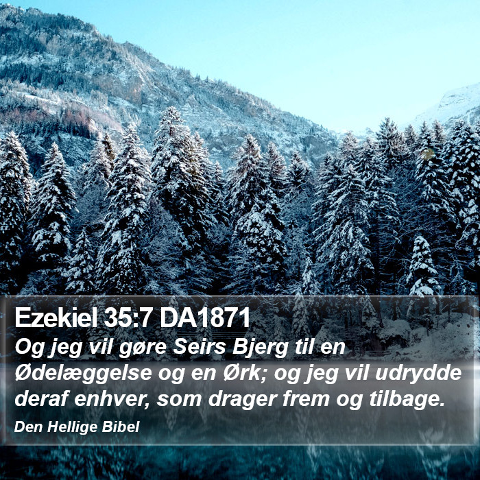 Ezekiel 35:7 DA1871 Bible Study
