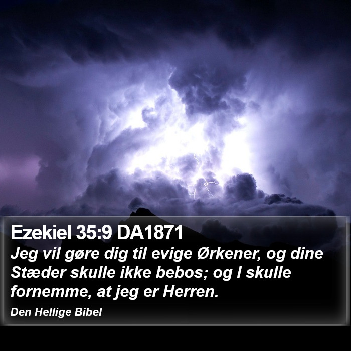 Ezekiel 35:9 DA1871 Bible Study