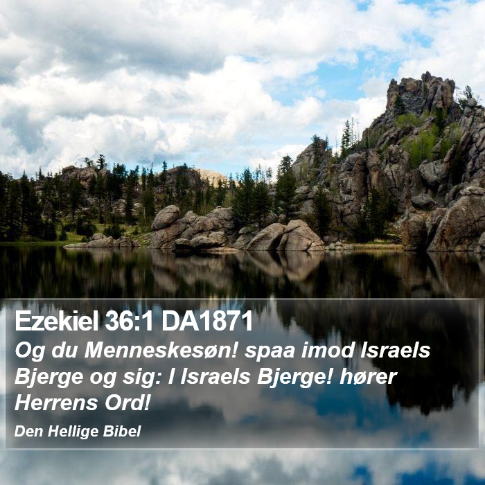 Ezekiel 36:1 DA1871 Bible Study