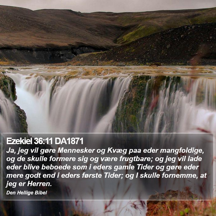 Ezekiel 36:11 DA1871 Bible Study