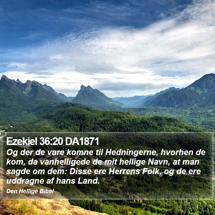 Ezekiel 36:20 DA1871 Bible Study