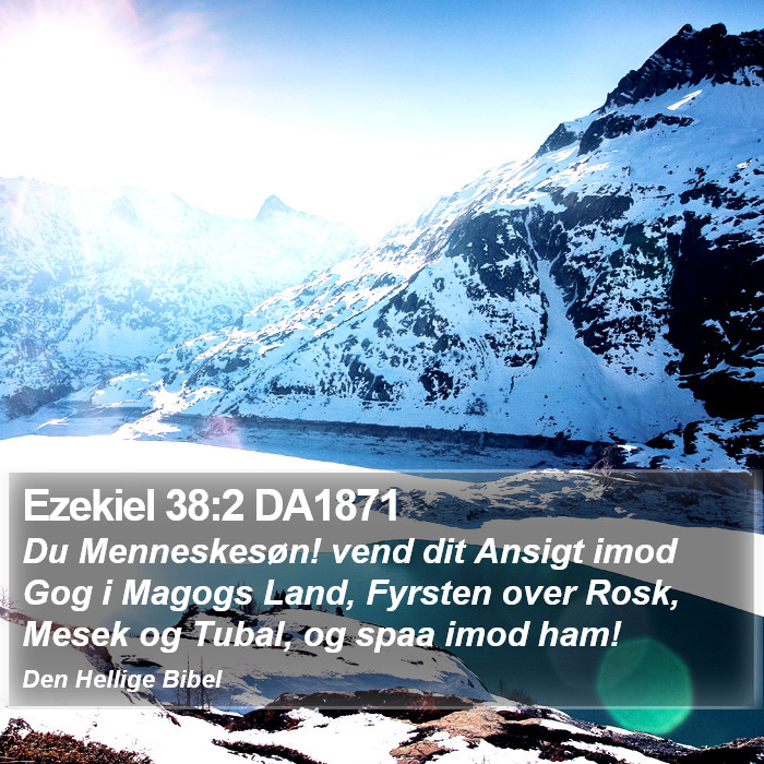 Ezekiel 38:2 DA1871 Bible Study