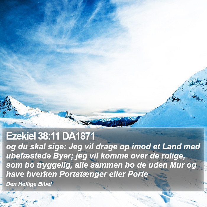 Ezekiel 38:11 DA1871 Bible Study