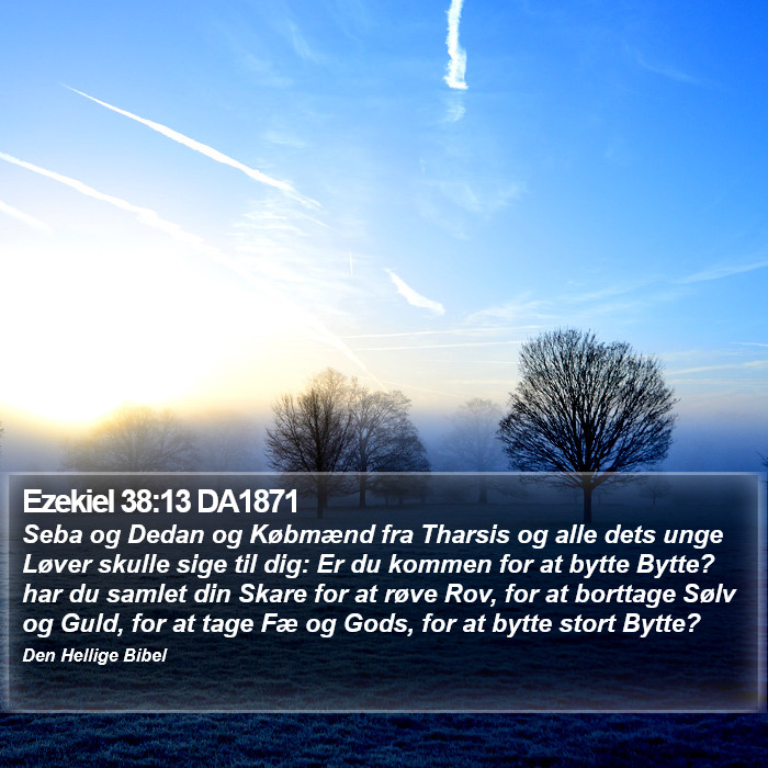 Ezekiel 38:13 DA1871 Bible Study