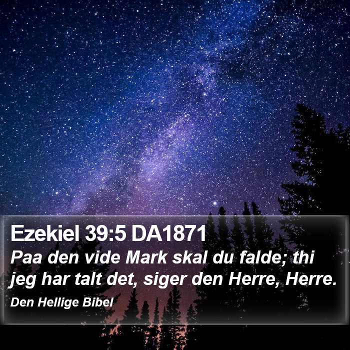 Ezekiel 39:5 DA1871 Bible Study