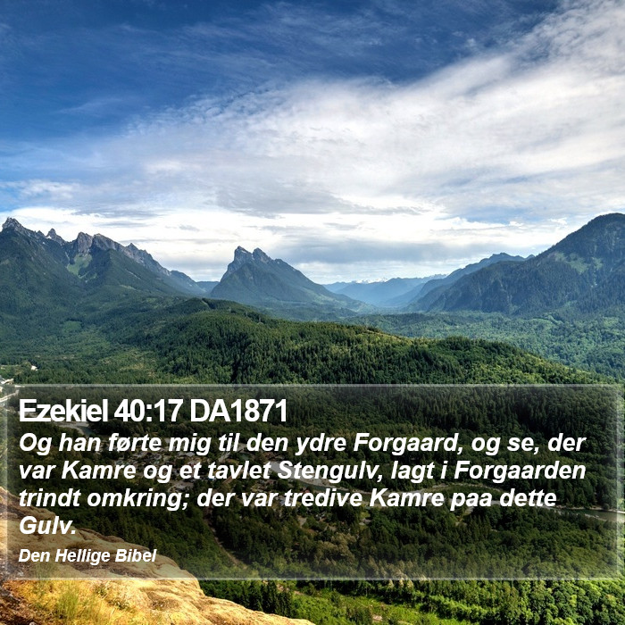 Ezekiel 40:17 DA1871 Bible Study