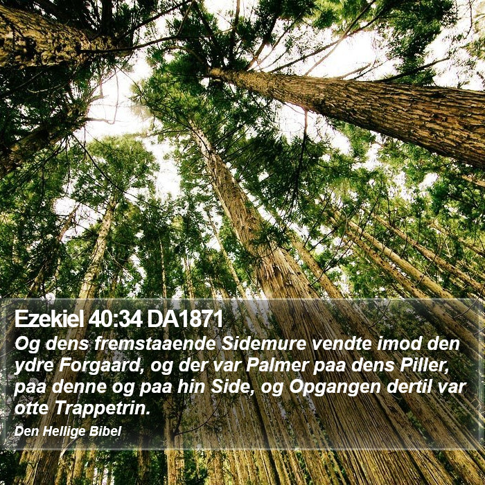 Ezekiel 40:34 DA1871 Bible Study