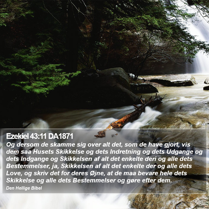 Ezekiel 43:11 DA1871 Bible Study