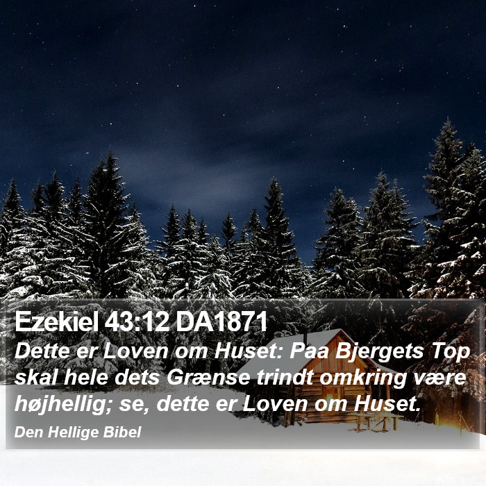 Ezekiel 43:12 DA1871 Bible Study