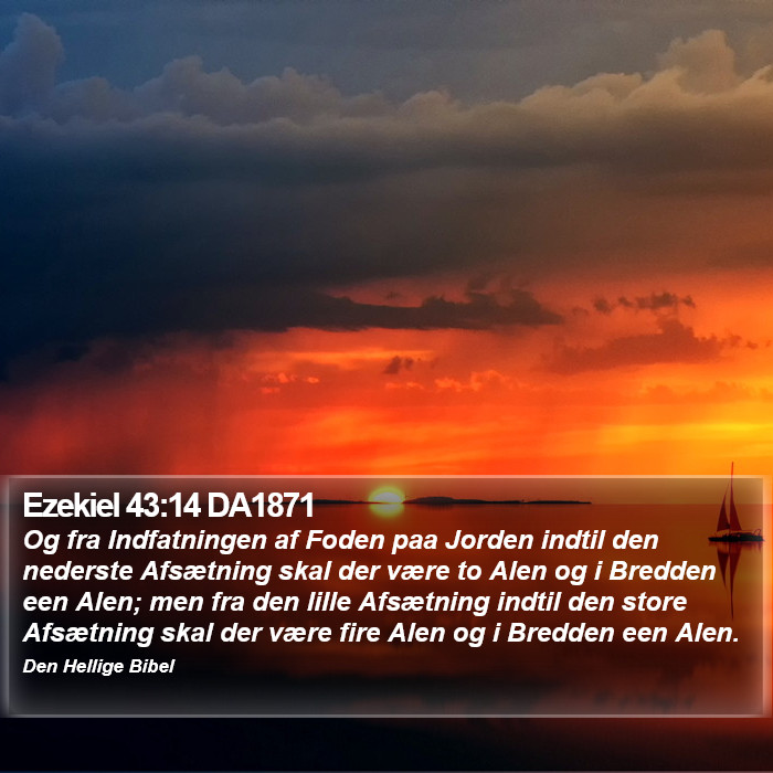 Ezekiel 43:14 DA1871 Bible Study