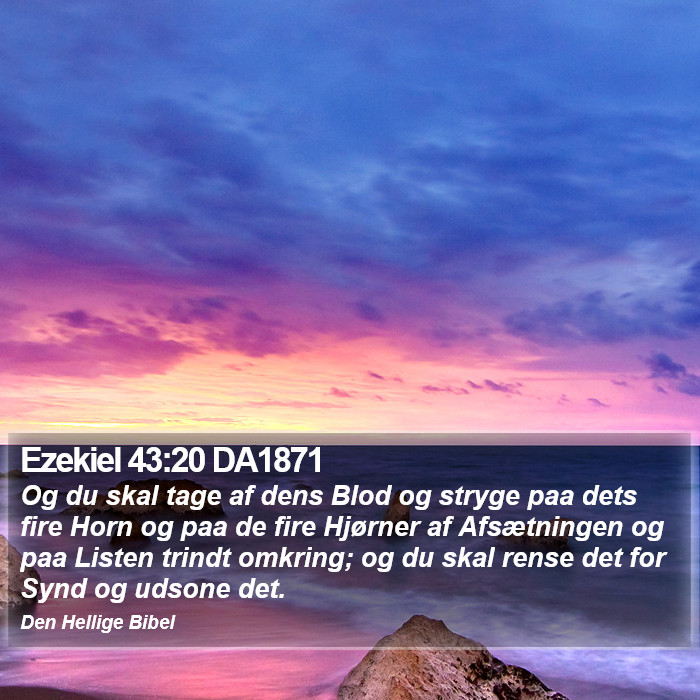 Ezekiel 43:20 DA1871 Bible Study