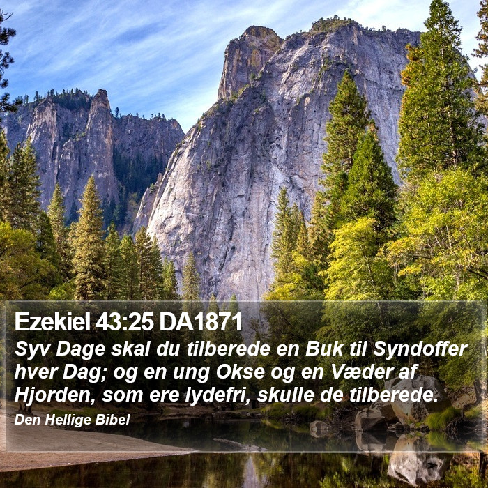 Ezekiel 43:25 DA1871 Bible Study