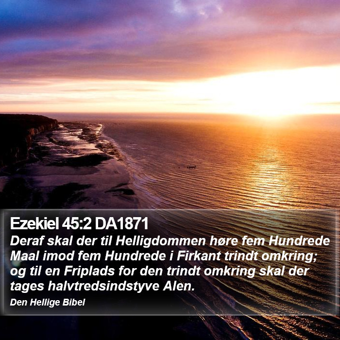 Ezekiel 45:2 DA1871 Bible Study