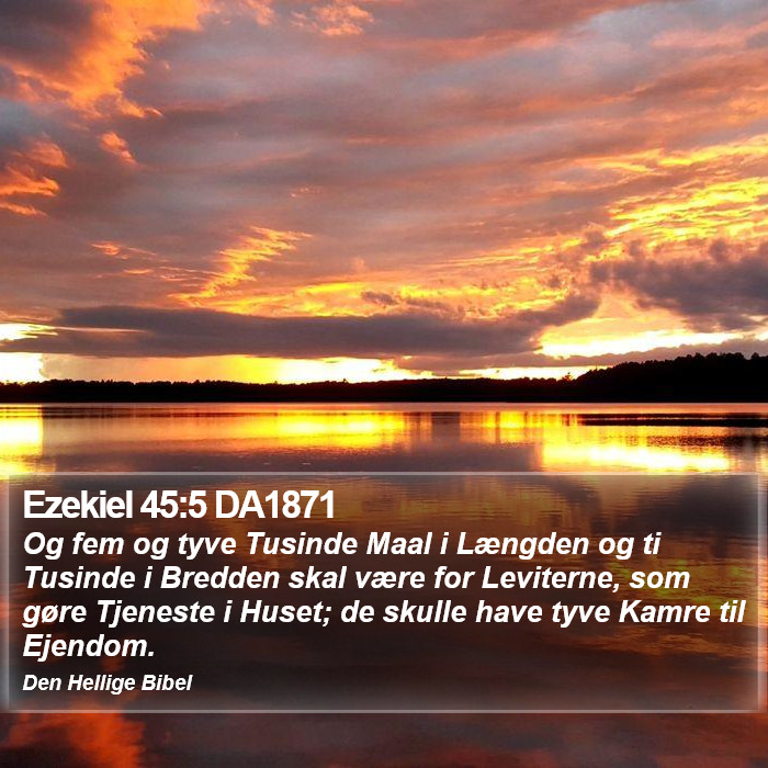Ezekiel 45:5 DA1871 Bible Study